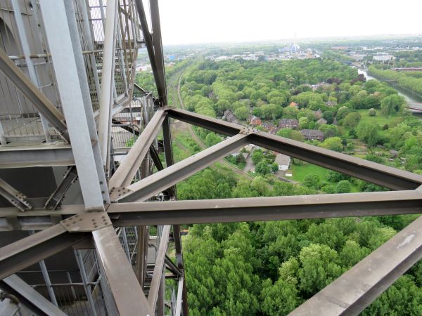 Oben auf dem Gasometer