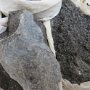 Steinbruch Gedern am  Vogelsberg: Zeolith auf Basalt